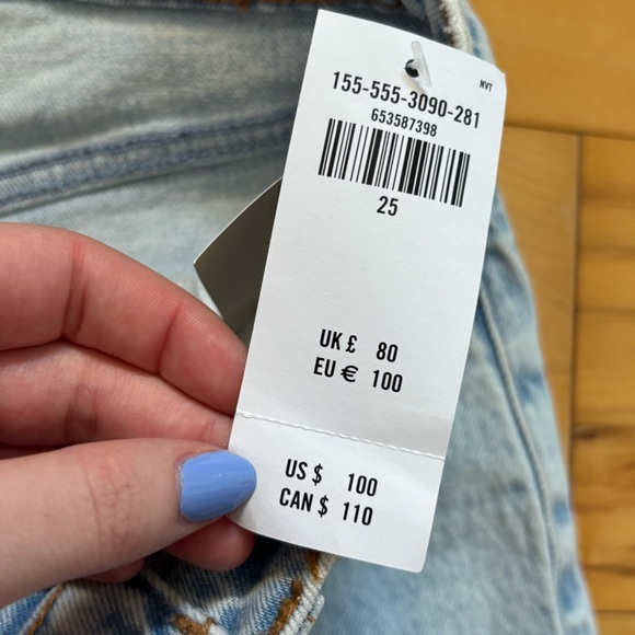 Abercrombie & Fitch The ‘90s Straight Ultra High Rise Jeans Size 25 New With Tag - Picture 7 of 10